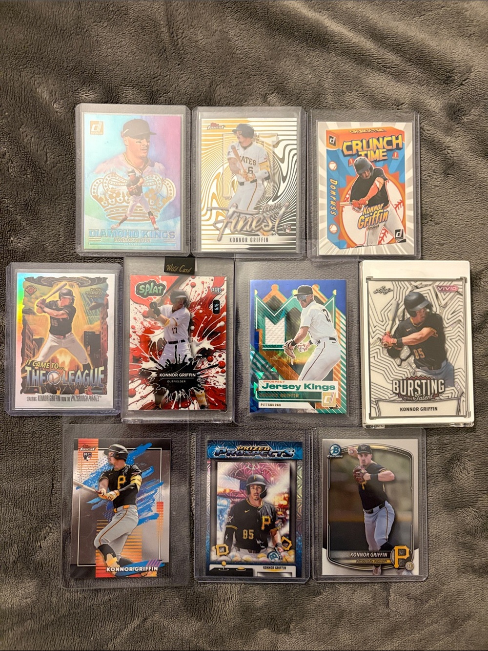 Konnor Griffin Baseball Card Collection - 10 amazing cards including 1/1